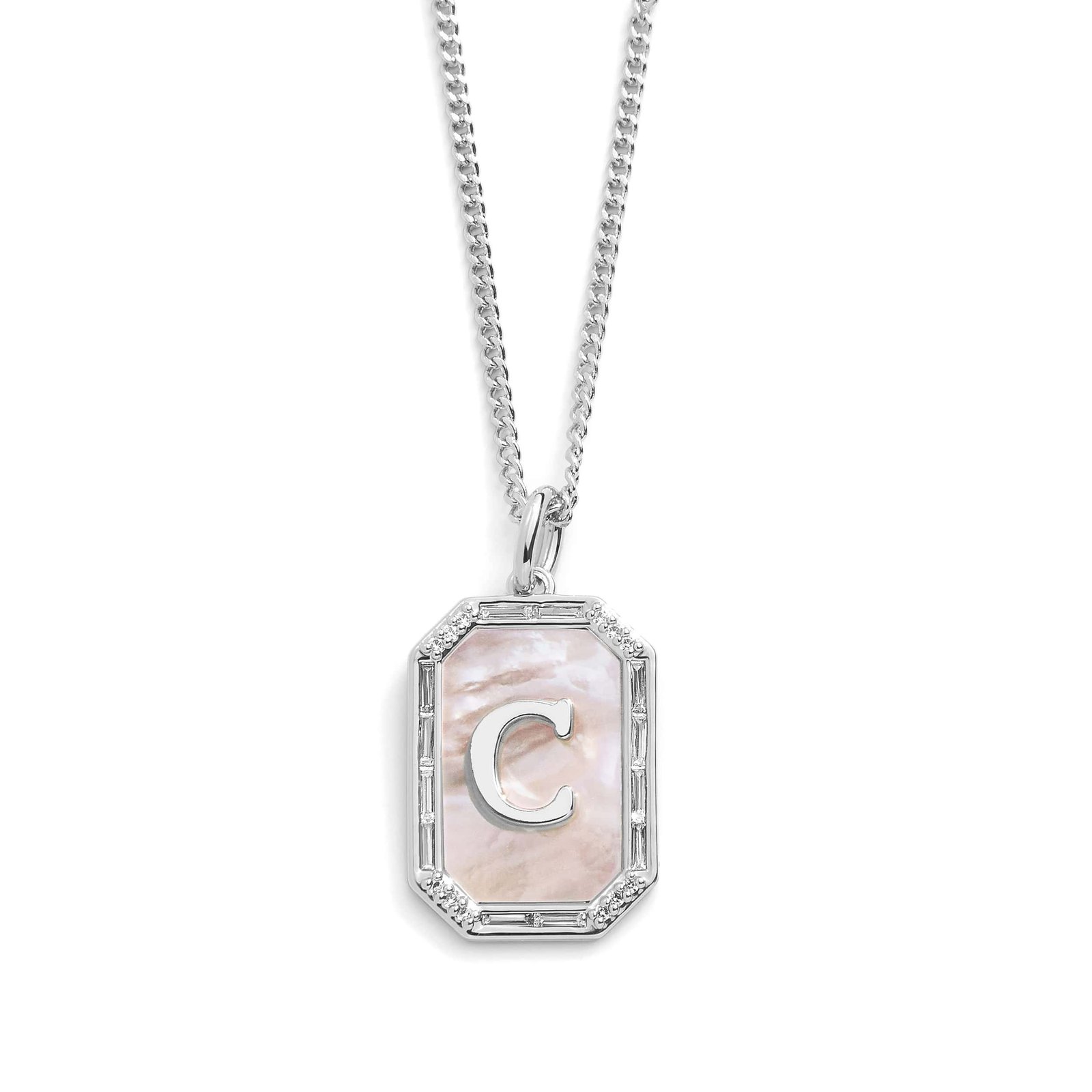 Mother Of Pearl Initial Necklace - Image 6