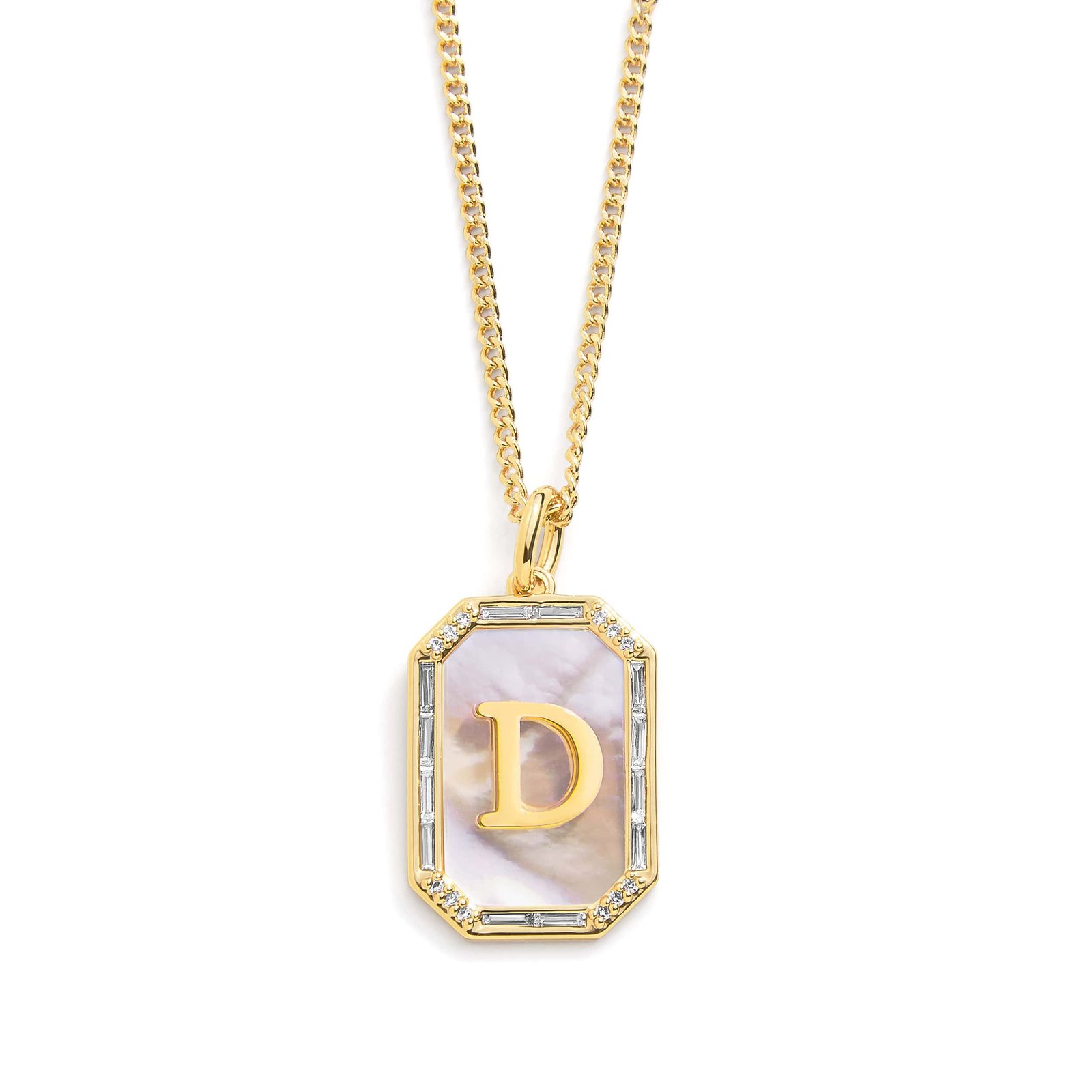 Mother Of Pearl Initial Necklace - Image 7