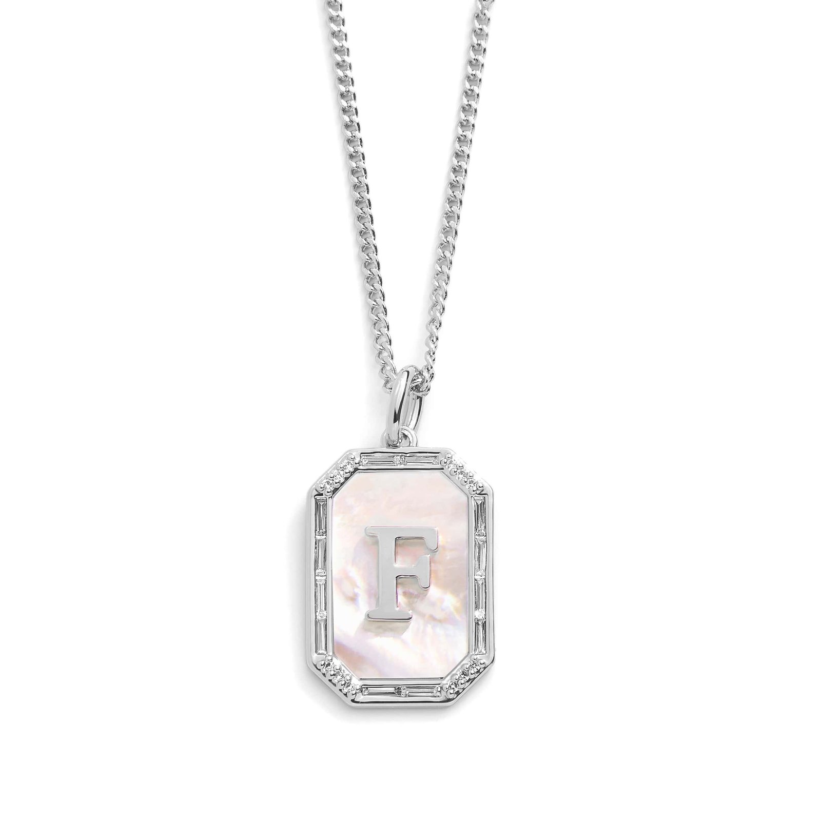 Mother Of Pearl Initial Necklace - Image 12