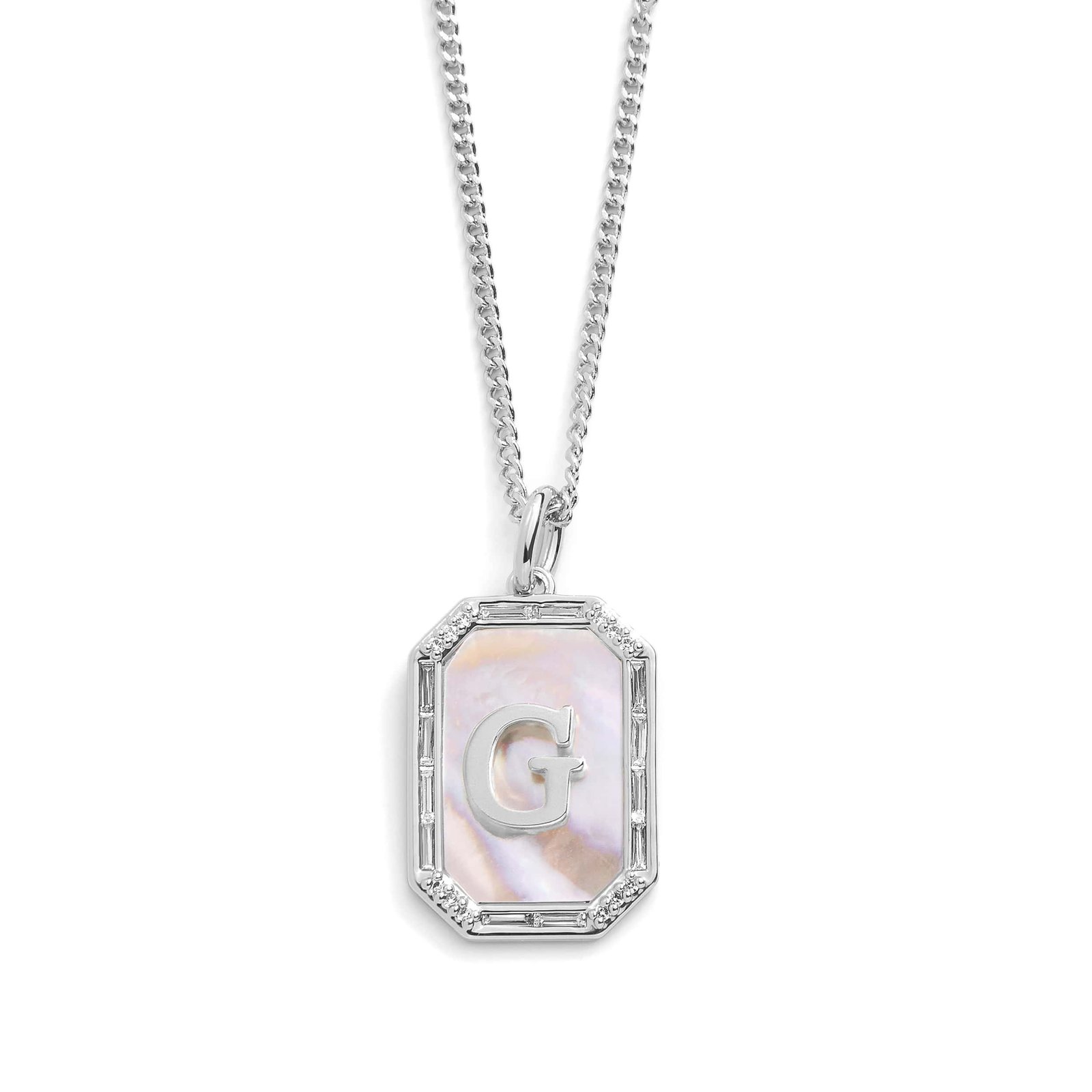 Mother Of Pearl Initial Necklace - Image 14