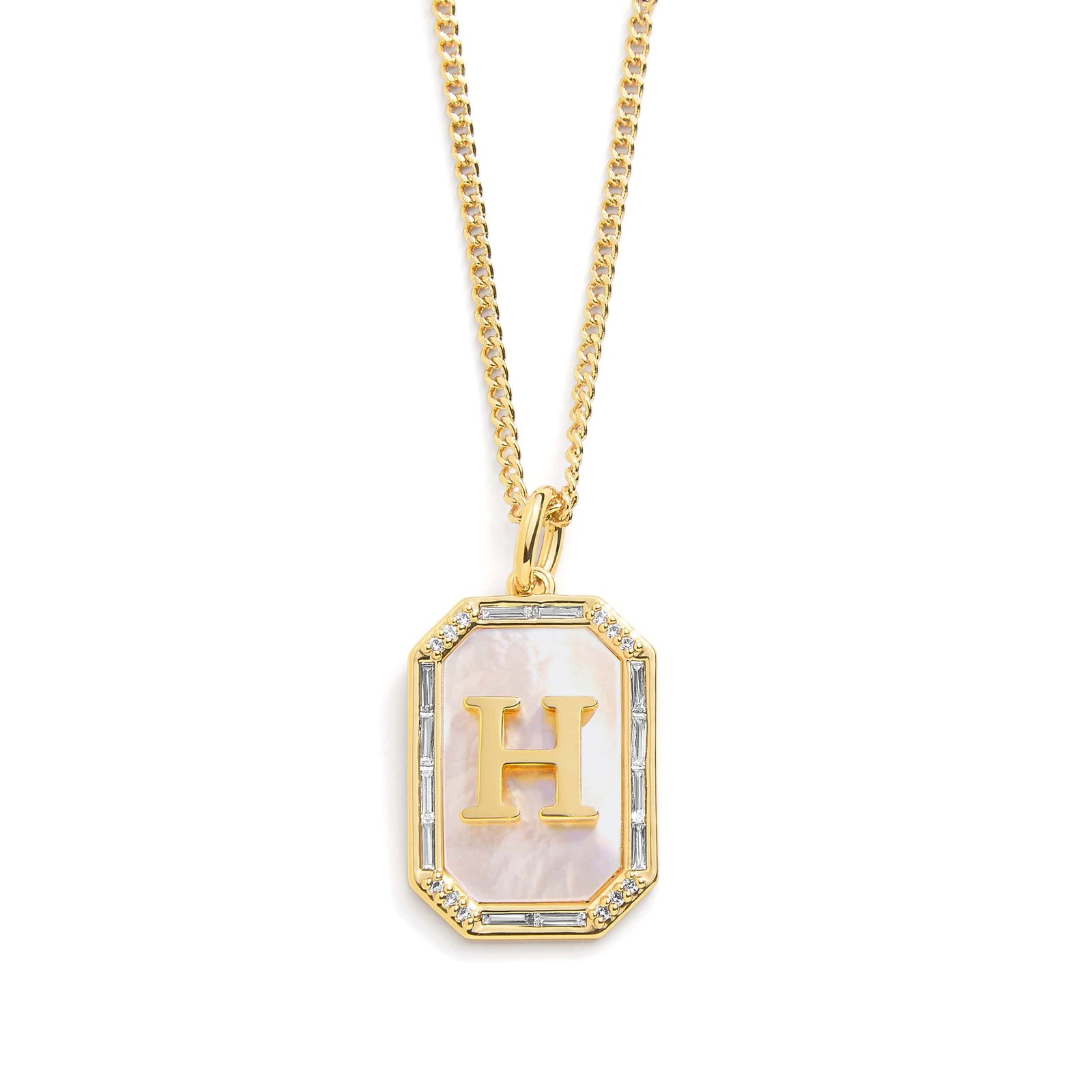 Mother Of Pearl Initial Necklace - Image 15