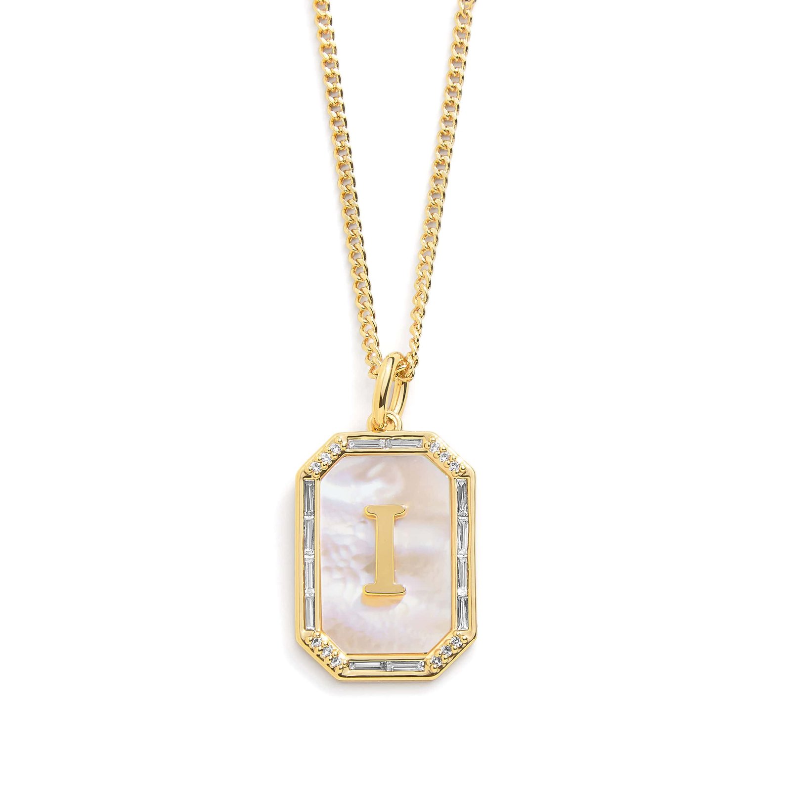 Mother Of Pearl Initial Necklace - Image 17