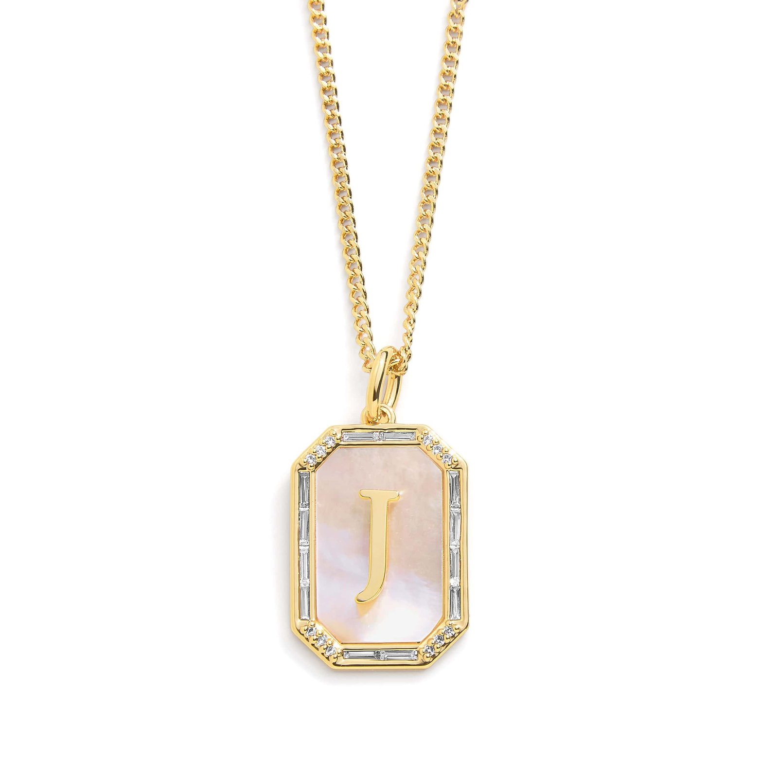 Mother Of Pearl Initial Necklace - Image 19