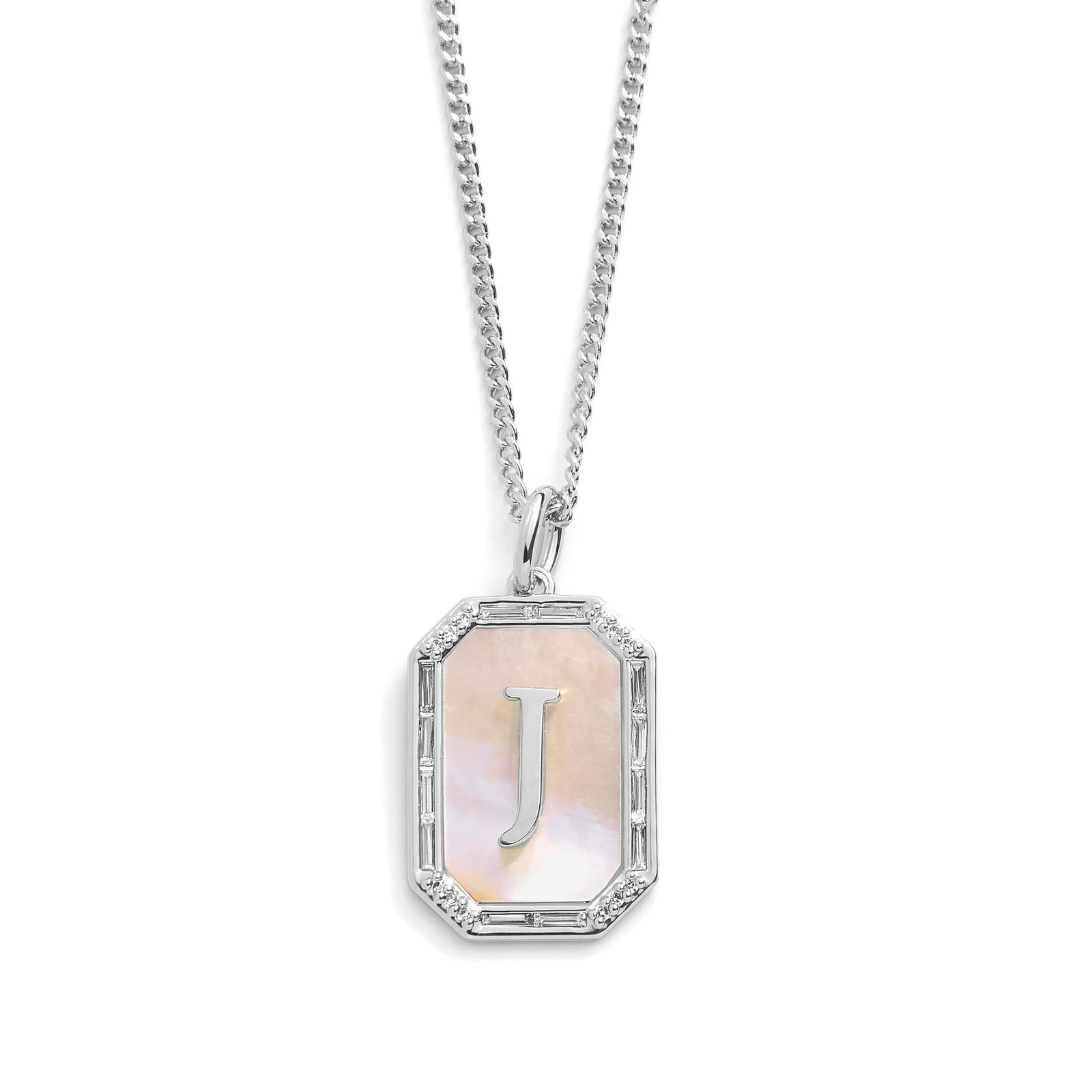 Mother Of Pearl Initial Necklace - Image 20