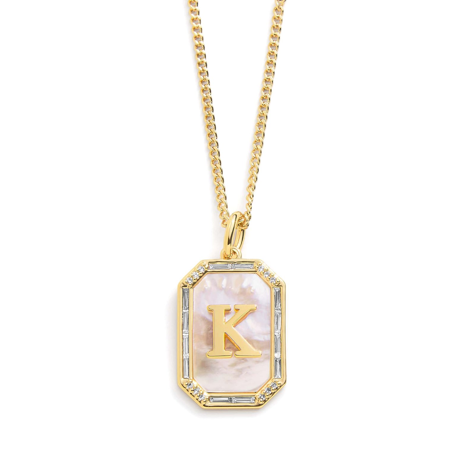 Mother Of Pearl Initial Necklace - Image 21