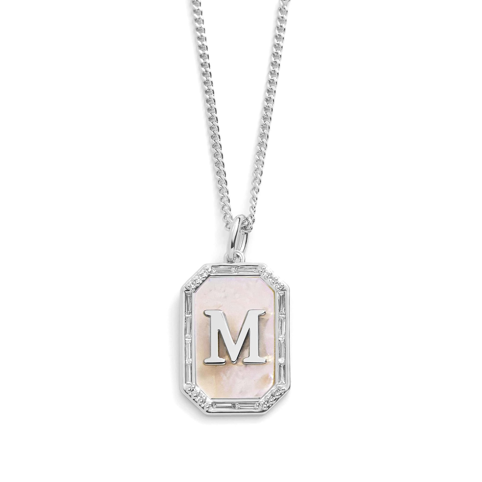 Mother Of Pearl Initial Necklace - Image 26
