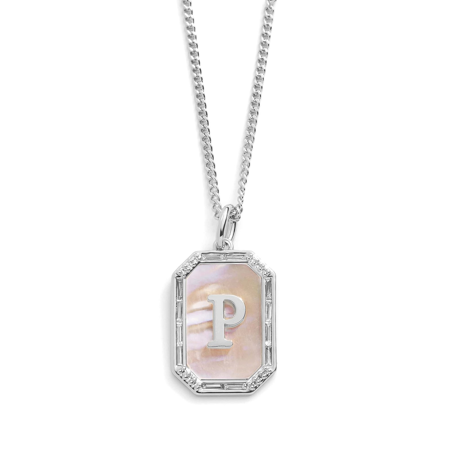 Mother Of Pearl Initial Necklace - Image 32