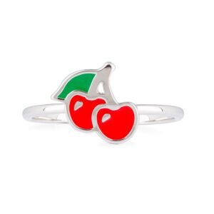 Enamel Cherry Ring