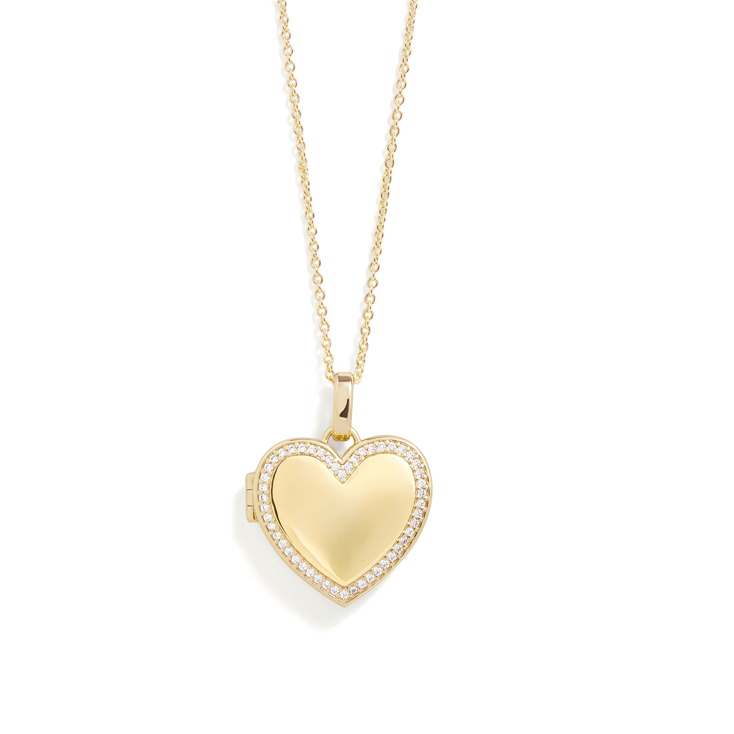 Personalized Heart Locket Necklace - Image 3