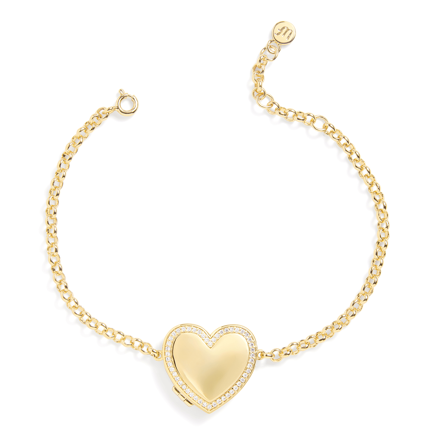 Personalized Heart Locket Bracelet - Image 4