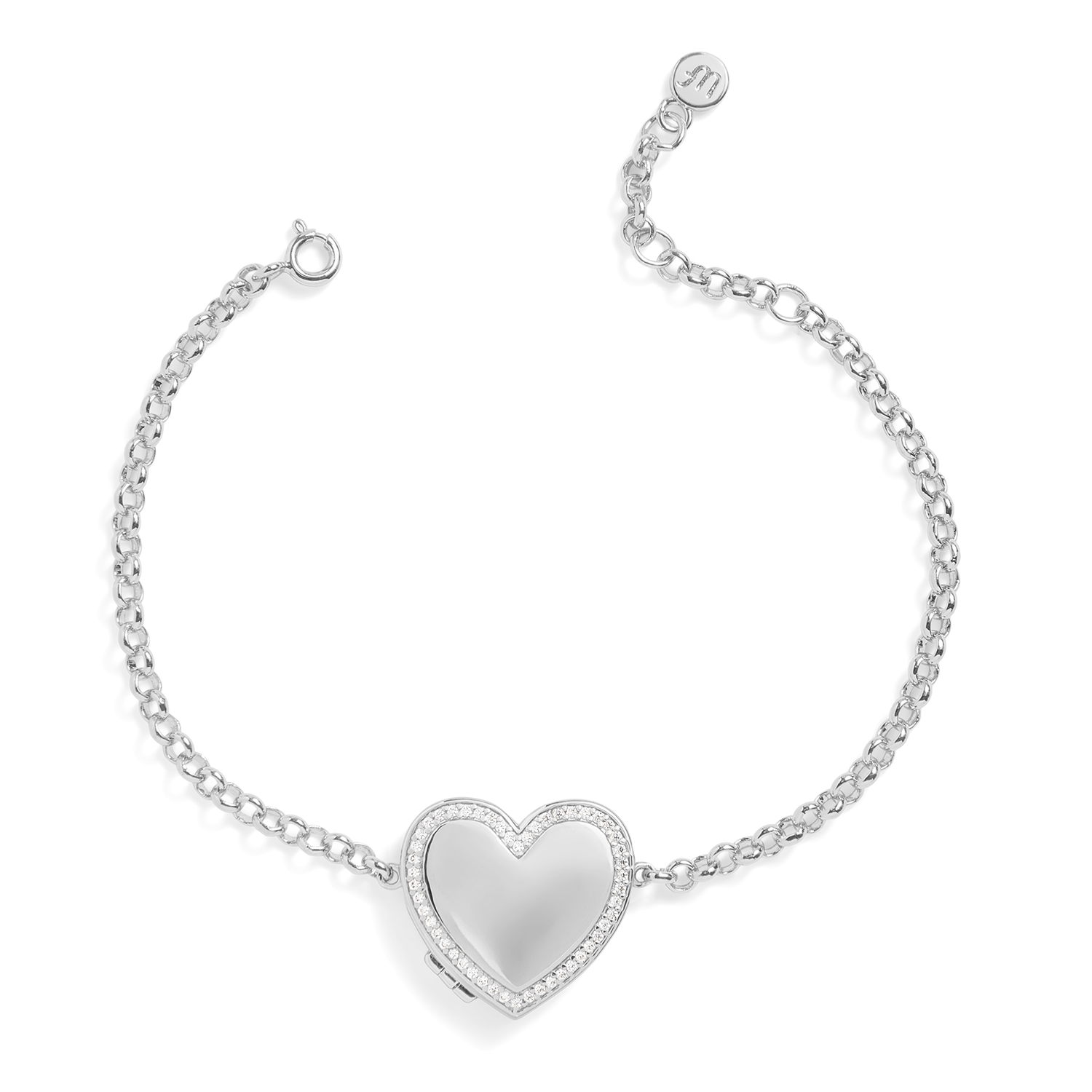 Personalized Heart Locket Bracelet - Image 2