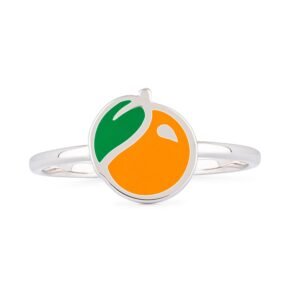 Enamel Orange Ring