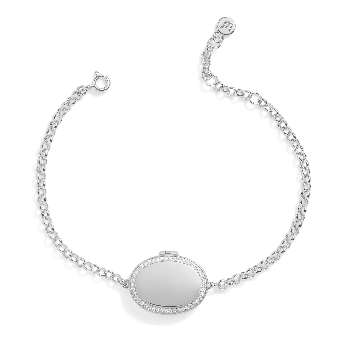 Personalized Oval Locket Bracelet - Image 2