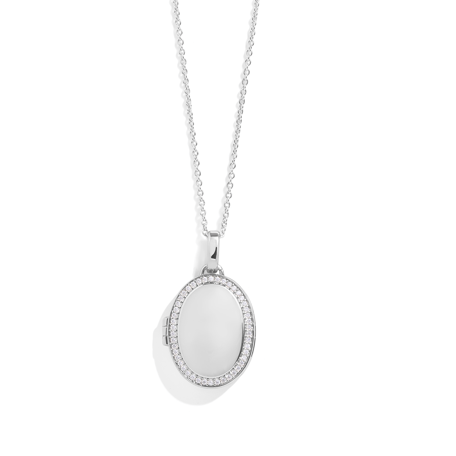 Personalized Oval Locket Necklace - Image 2