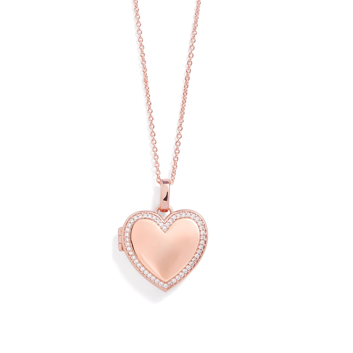 Personalized Heart Locket Necklace - Image 4