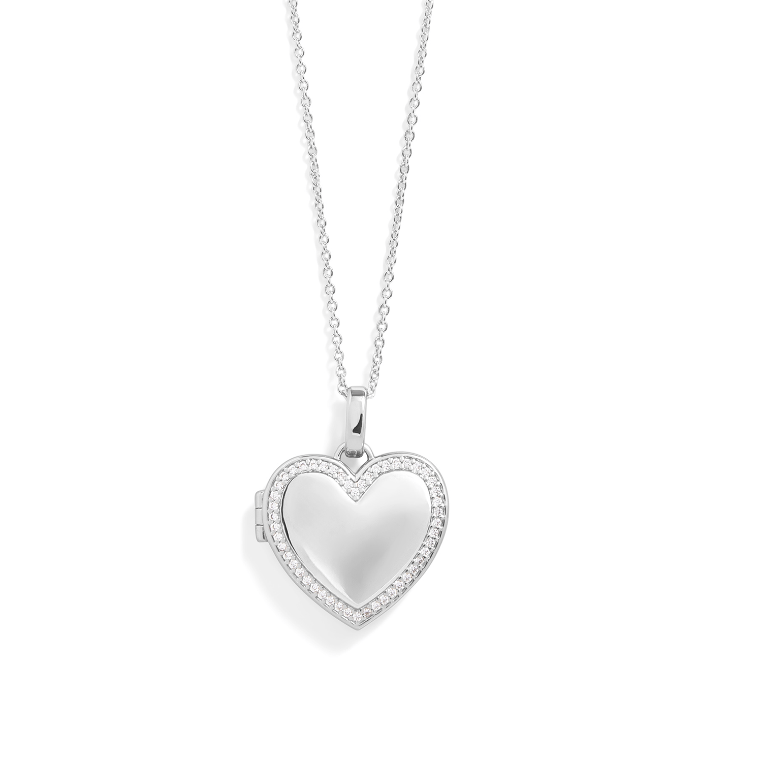 Personalized Heart Locket Necklace - Image 2