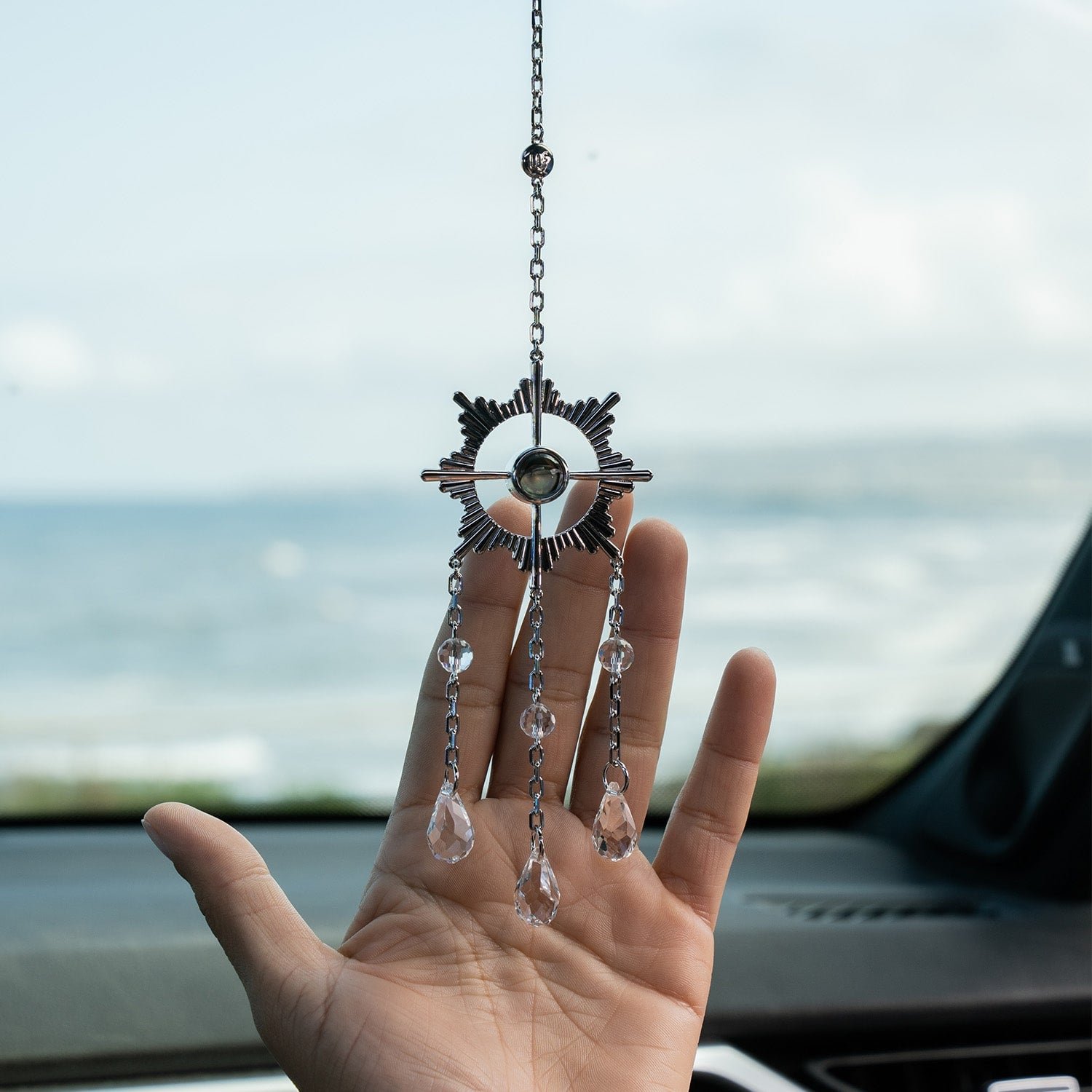 Personalized Sunburst Photo Sun Catcher - Image 4