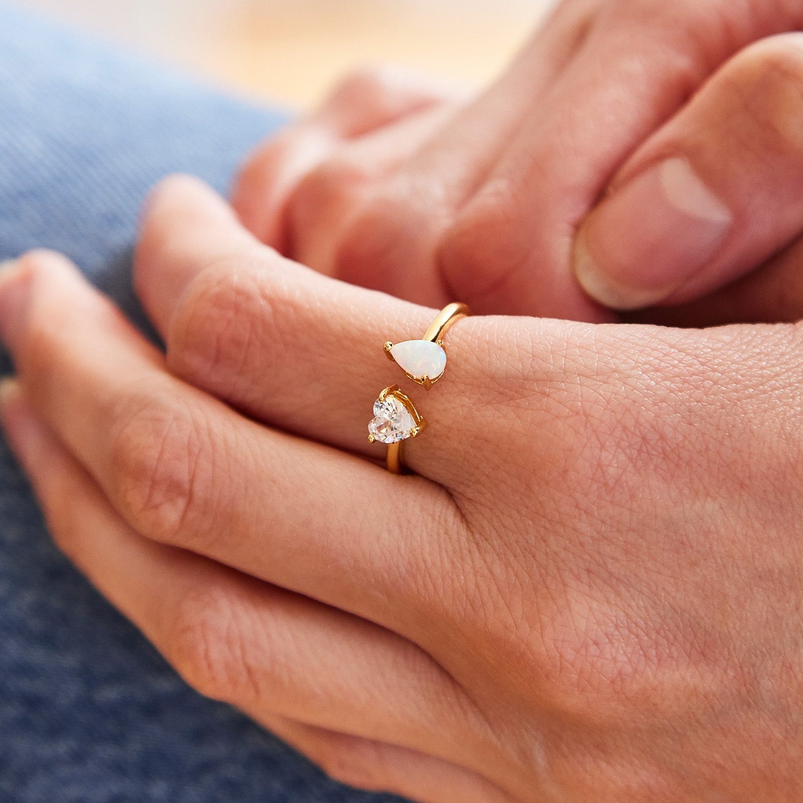 Toi Et Moi Heart Ring - Image 14