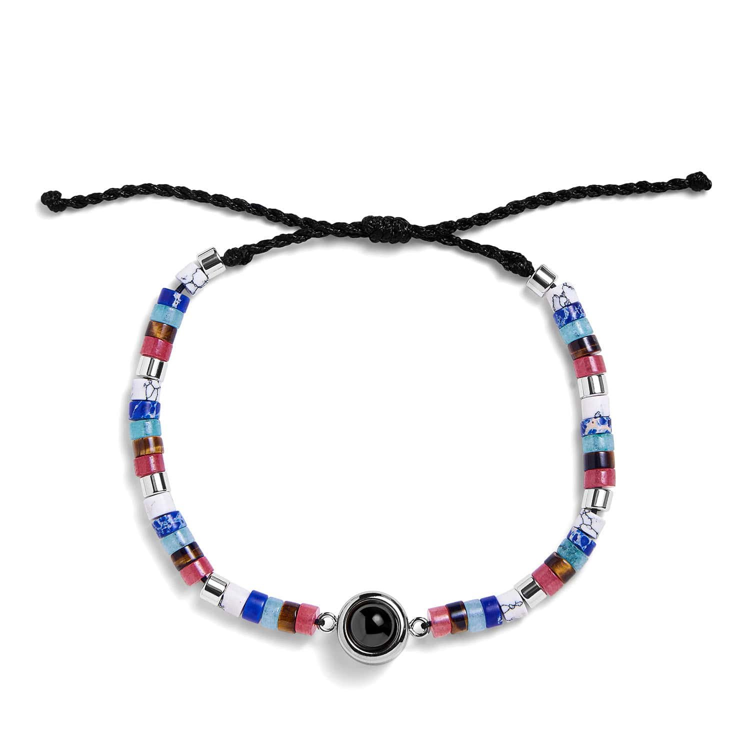 Personalized Beaded Photo Bracelet - Image 3