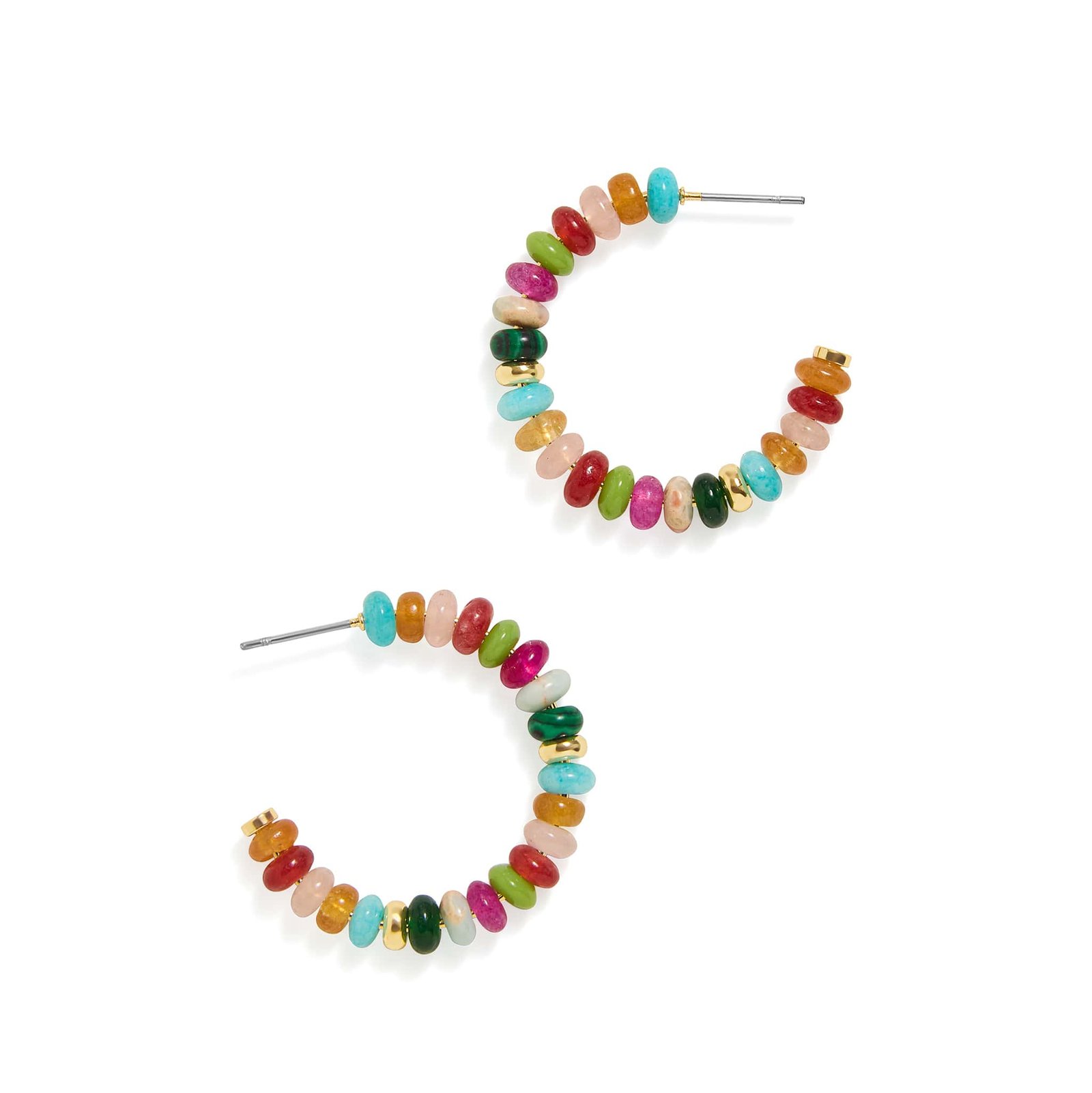 Beaded Hoop Earrings - Image 2